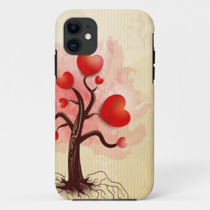 Funda Para iPhone 11 Árbol de corazones