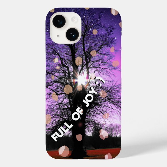 Funda De Case-Mate Para iPhone Árbol de fantasía lleno de alegría (Reverso )