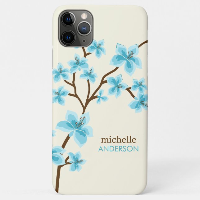 Funda De Case-Mate Para iPhone Árbol de flores de cerezo acuático (Reverso)