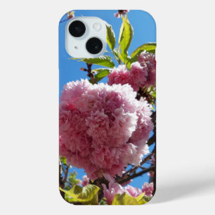 Funda Para iPhone 15 Árbol de flores rosadas de cerezo silvestre
