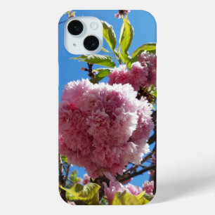 Funda Para iPhone 15 Mini Árbol de flores rosadas de cerezo silvestre