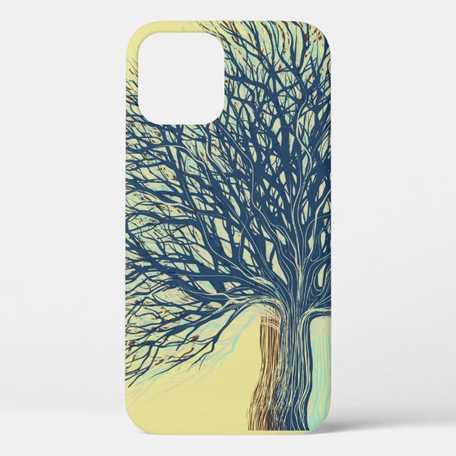Funda De Case-Mate Para iPhone Árbol de invierno #2 (Reverso )