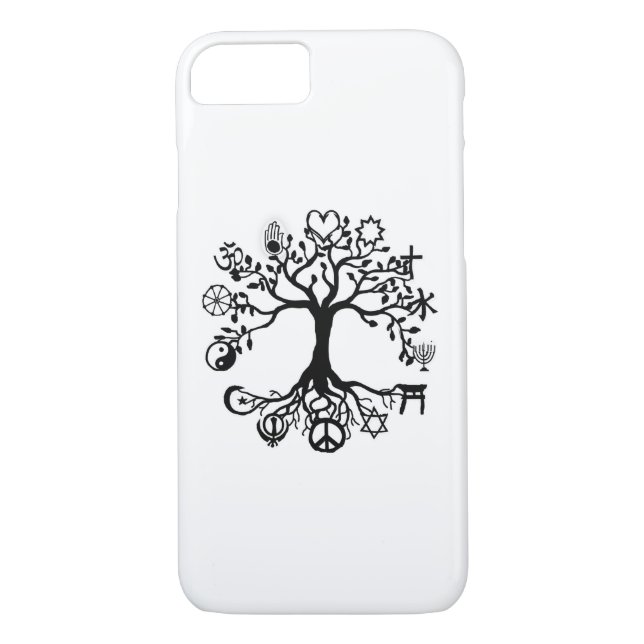 Funda De Case-Mate Para iPhone Árbol de la paz de la vida (Reverso)
