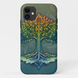 Funda Para iPhone 11 Árbol de la Vida Amanecer Cambiante