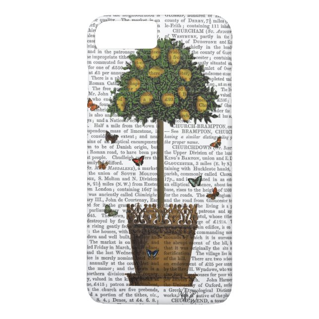 Funda De Case-Mate Para iPhone Árbol de limón (Reverso)