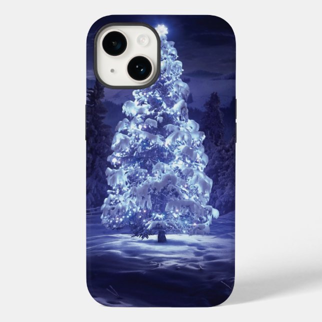 Funda De Case-Mate Para iPhone Árbol de Navidad (Reverso )