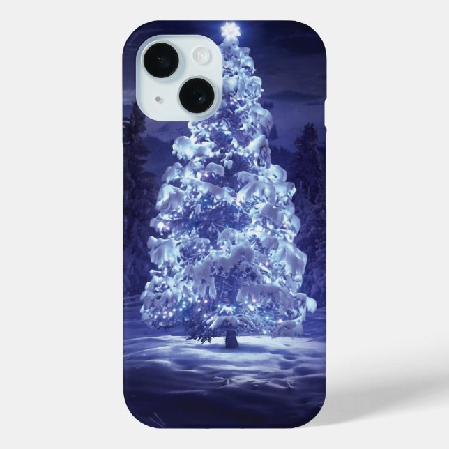 Funda De Case-Mate Para iPhone Árbol de Navidad (Reverso )