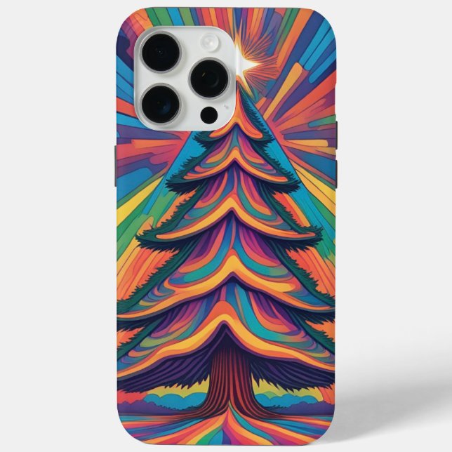 Funda De Case-Mate Para iPhone Árbol de Navidad (Reverso )