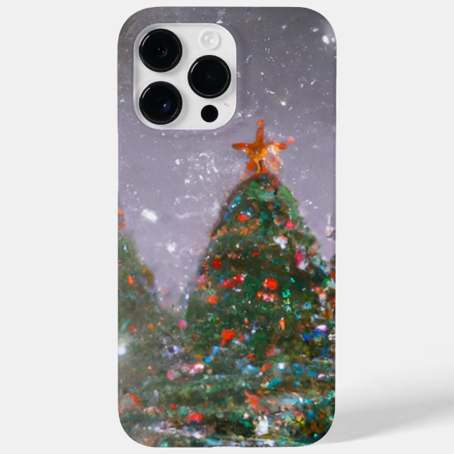 Funda De Case-Mate Para iPhone árbol de Navidad (Reverso)