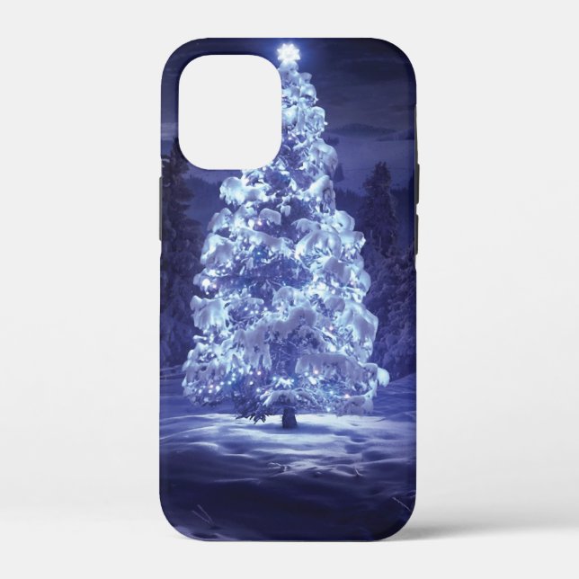 Funda De Case-Mate Para iPhone Árbol de Navidad (Reverso )