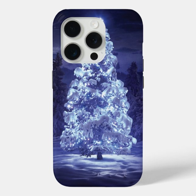 Funda De Case-Mate Para iPhone Árbol de Navidad (Reverso )