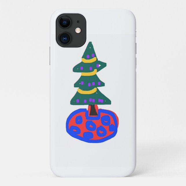 Funda De Case-Mate Para iPhone Árbol de Navidad (Reverso)