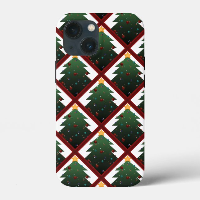 Funda De Case-Mate Para iPhone Árbol de Navidad (Reverso )