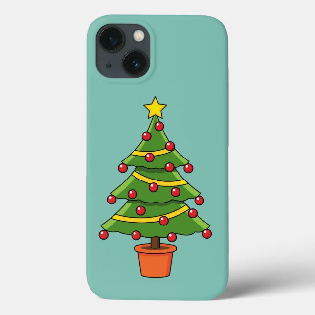 Funda De Case-Mate Para iPhone Árbol de Navidad (Reverso)