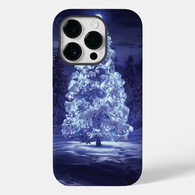 Funda De Case-Mate Para iPhone Árbol de Navidad (Reverso )