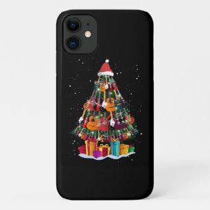 Funda Para iPhone 11 Árbol de Navidad de guitarra divertido