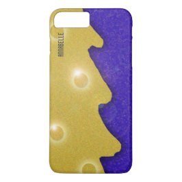 title_seo2 Árbol de navidad de oro en azul con nombre