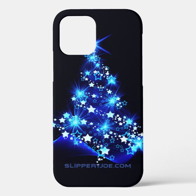 Funda De Case-Mate Para iPhone Árbol de Navidad estilizado y brillante de Slipper (Reverso )