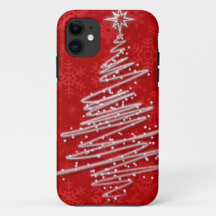 Funda Para iPhone 11 Árbol de navidad garabateado