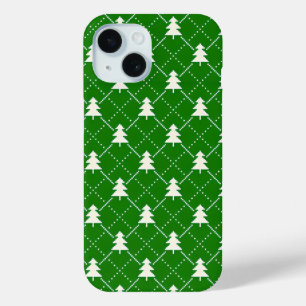 Funda Para iPhone 15 Árbol de Navidad Mágico Festivo 🪵 Verde Navidad A