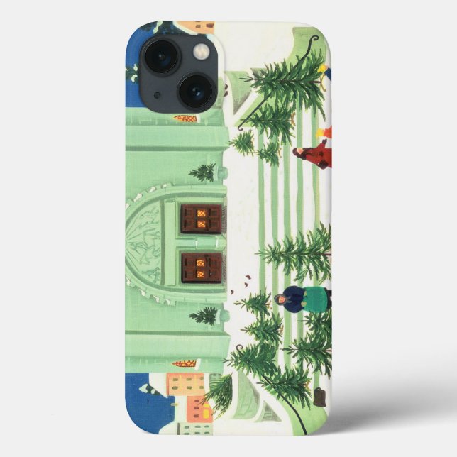 Funda De Case-Mate Para iPhone Árbol de navidad que vende 1988 (Reverso)