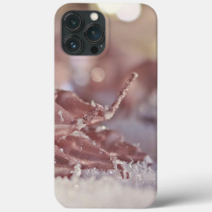 Funda Para iPhone 13 Pro Max Árbol de Navidad rosa brillante y velas de Navidad