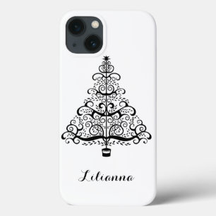 Funda Para iPhone 13 Árbol de Navidad vintage decorativo rollo victoria