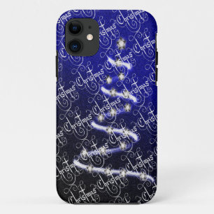 Funda Para iPhone 11 Árbol de Navidad y estrellas -
