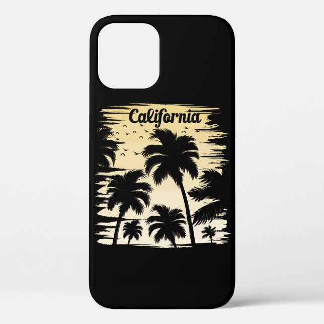 Funda De Case-Mate Para iPhone Árbol de palma de California (Reverso )