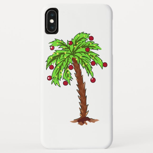 Funda De Case-Mate Para iPhone Árbol de palmas decorado (Reverso)