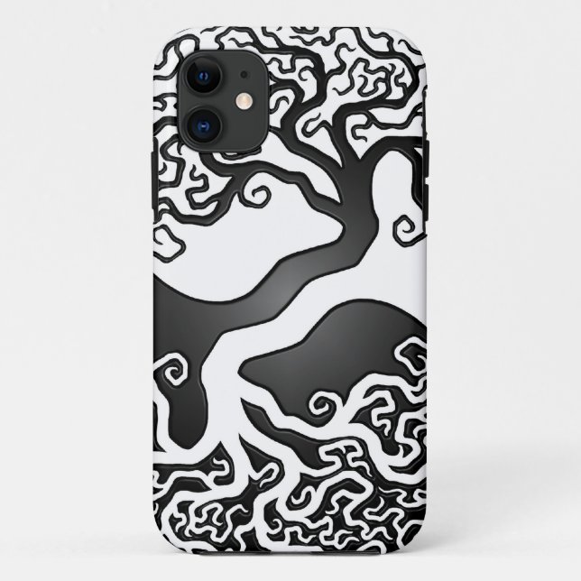 Funda De Case-Mate Para iPhone Árbol de Yin Yang (Reverso)