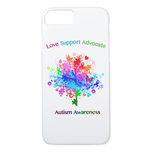 Funda De Case-Mate Para iPhone Árbol del autismo en espectro (Reverso)