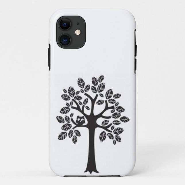 Funda De Case-Mate Para iPhone Árbol del búho (Reverso)