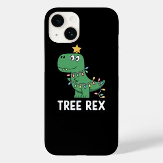 Funda Para iPhone 14 De Case-Mate Árbol Divertido Rex Navidad Dinosaurio Fiesta Pun