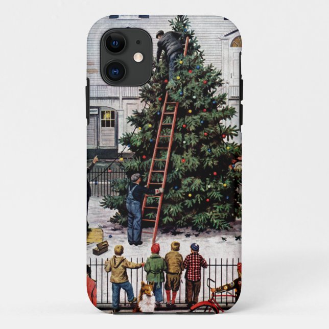 Funda De Case-Mate Para iPhone Árbol en plaza (Reverso)