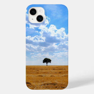 Funda Para iPhone 14 Plus De Case-Mate Árbol en un campo de trigo cosechado