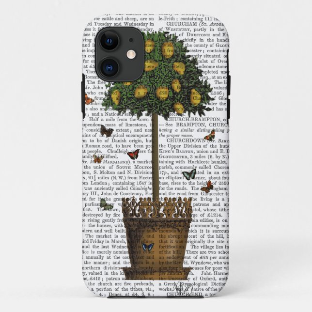 Funda De Case-Mate Para iPhone Árbol limón (Reverso)