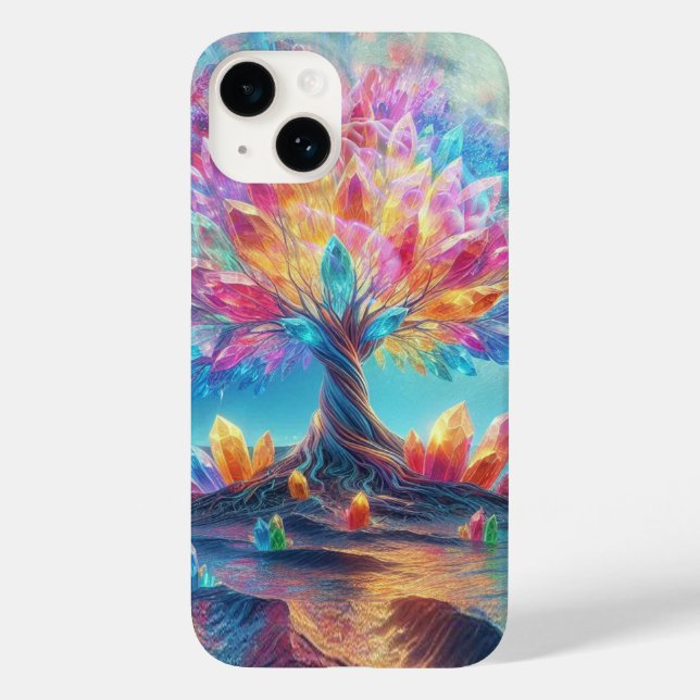 Funda De Case-Mate Para iPhone Árbol lunar (Reverso )