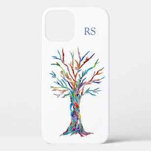 Funda Para iPhone 12 Árbol monogramo de vida