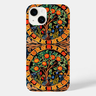 Funda Para iPhone 14 De Case-Mate ÁRBOL naranja CON HOJAS VERDES, FLORES