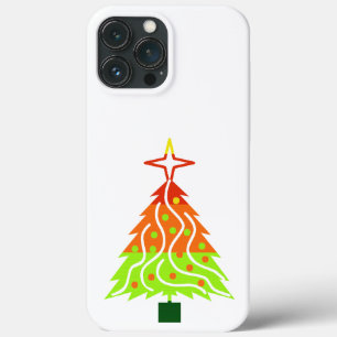 Funda Para iPhone 13 Pro Max Árbol navideño feliz de vacaciones