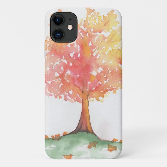 Funda De Case-Mate Para iPhone Árbol otoñal (Reverso)