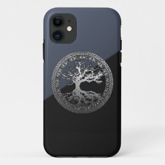 Funda Para iPhone 11 Árbol plateado de la vida