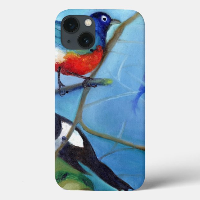 Funda De Case-Mate Para iPhone Árbol por completo de los pájaros 2012 (Reverso)