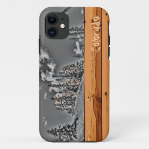 Funda Para iPhone 11 Árbol ruso de Colorado iphone blanco negro 5 funda