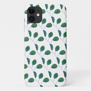 Árbol verde estilizado deja Funda para iPhone 11