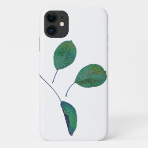 Árbol verde estilizado deja Funda para iPhone 11