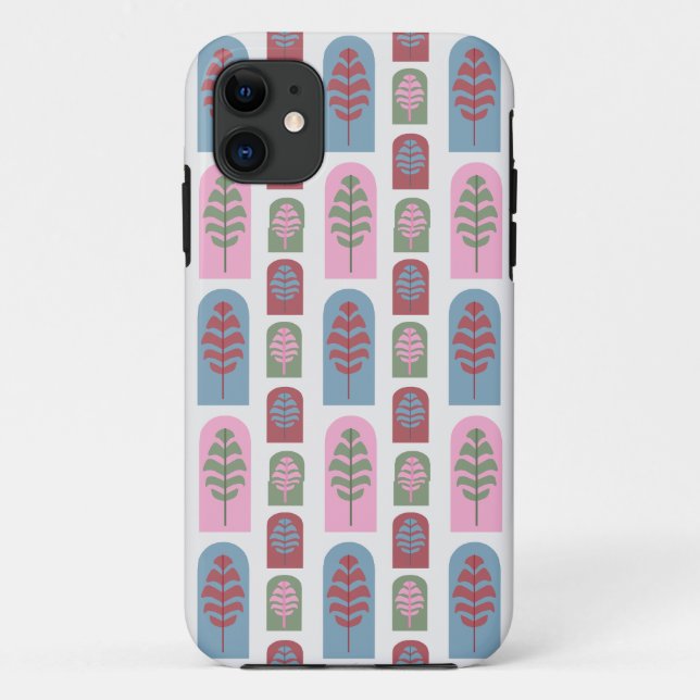 Funda De Case-Mate Para iPhone Árboles Art Deco (Reverso)