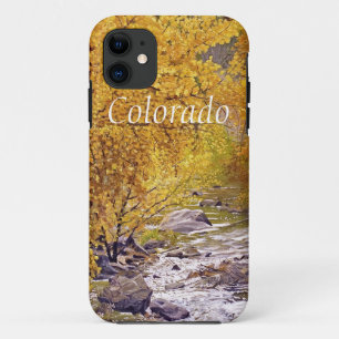 Funda Para iPhone 11 Árboles coloridos de Aspen en otoño en Morrison Co