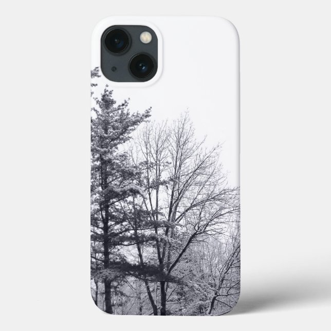 Funda De Case-Mate Para iPhone Árboles cubiertos de nieve: Vertical (Reverso)
